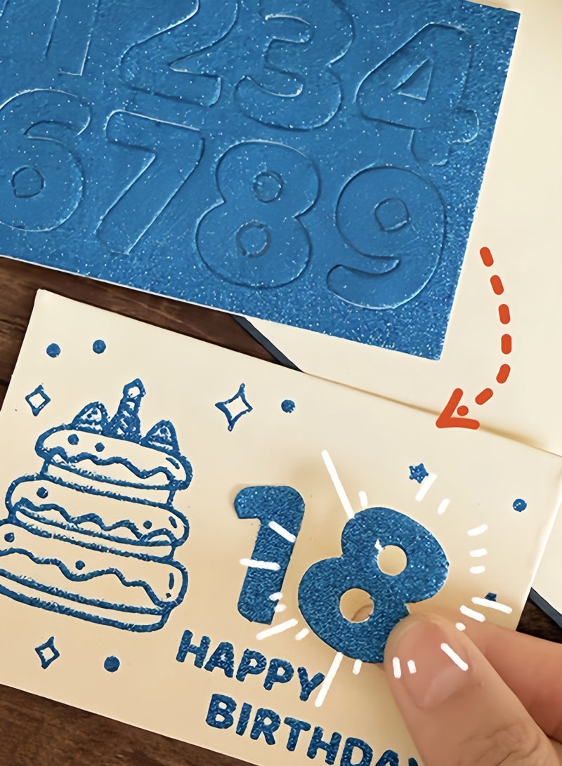 Generic Pop Up Birthday Cards 3D Gift Cards with Envelope & Message Card, Happy Birthday Gift Card Cake Candles Firework LED Light Music DIY Numbers Funny Greeting Card for Women, Men, Mom, Kids, Sister - Image 3
