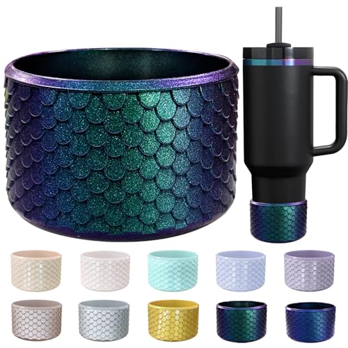 CEDIDJAC Silicone Boot for Hydroflask 12-24 Oz, IceFlow 20-30 Oz, Owala Tumbler 40 oz - Bottom Protector for Stanley Cup Accessories (Jungle Green) - Image 1