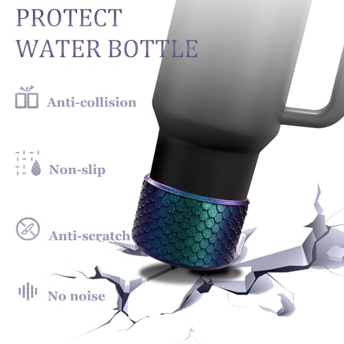 CEDIDJAC Silicone Boot for Hydroflask 12-24 Oz, IceFlow 20-30 Oz, Owala Tumbler 40 oz - Bottom Protector for Stanley Cup Accessories (Jungle Green) - Image 3