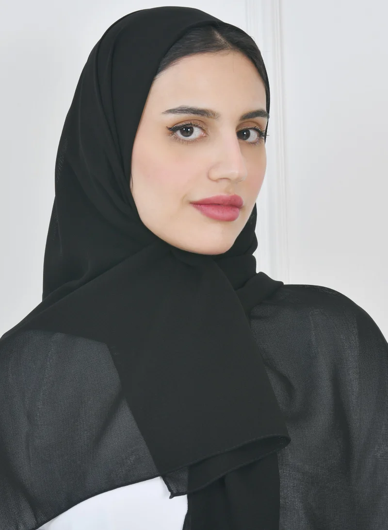 عبايات حوراء طرحه شاش اسود