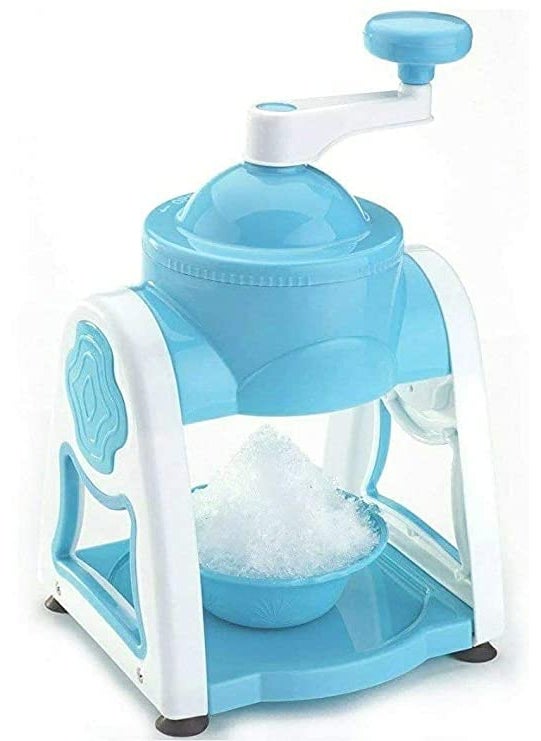 NOBILEA NOBILEA Manual Ice Gola Slush Maker Ice Snow Maker Machine for Home Ice Barf Crusher Cutter Set with 3 Bowl 1 Glass 6 Sticks and 1 Dish Plastic Multicolour  - Image 2