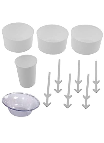 NOBILEA NOBILEA Manual Ice Gola Slush Maker Ice Snow Maker Machine for Home Ice Barf Crusher Cutter Set with 3 Bowl 1 Glass 6 Sticks and 1 Dish Plastic Multicolour  - Image 4