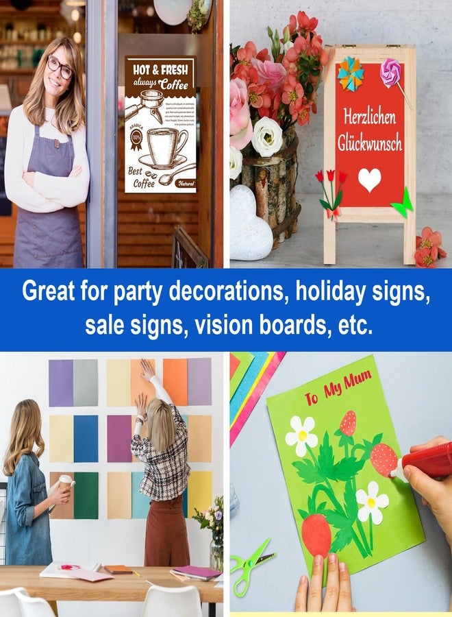 rookea 10 Pcs Poster Board Colorful Paper 14x18, ROOKEA Vision Boards Bulk Blank Graphic Display Posterboard Card Paper for Kids School Classroom Arts Craft Projects Drawing Scrapbooking - Image 5