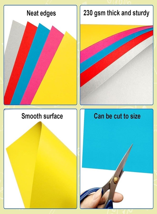rookea 10 Pcs Poster Board Colorful Paper 14x18, ROOKEA Vision Boards Bulk Blank Graphic Display Posterboard Card Paper for Kids School Classroom Arts Craft Projects Drawing Scrapbooking - Image 3