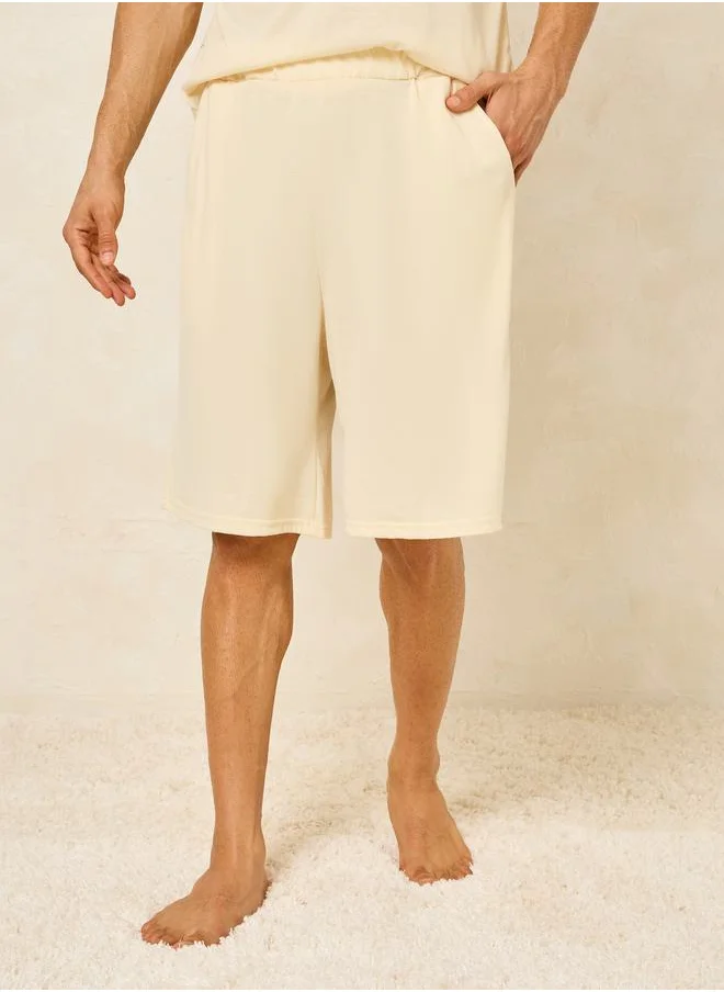 Styli Lazy Day Graphic T-Shirt & Shorts Set
