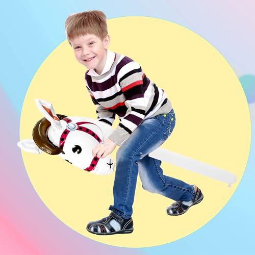 Sonarun 12 عبوة عصا حصان قابلة للنفخ ملونة باللونين (مجموعة الألوان 2) - Image 5