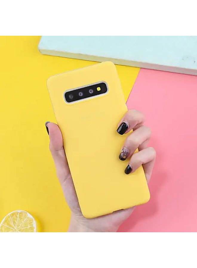 Red Soft Phone Case Compatible with Galaxy S10e Candy Color Back Cover - Image 1