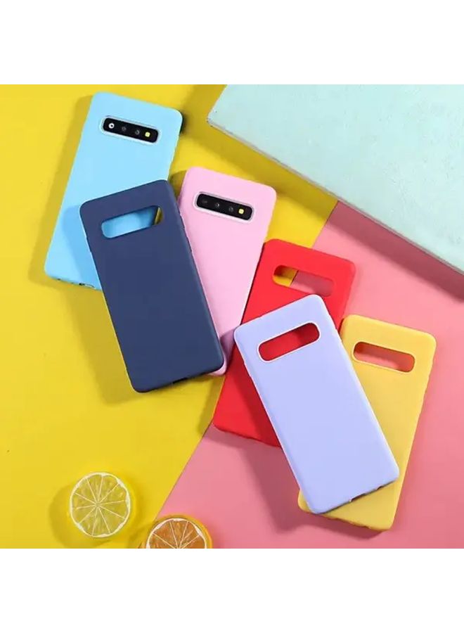 Red Soft Phone Case Compatible with Galaxy S10e Candy Color Back Cover - Image 2