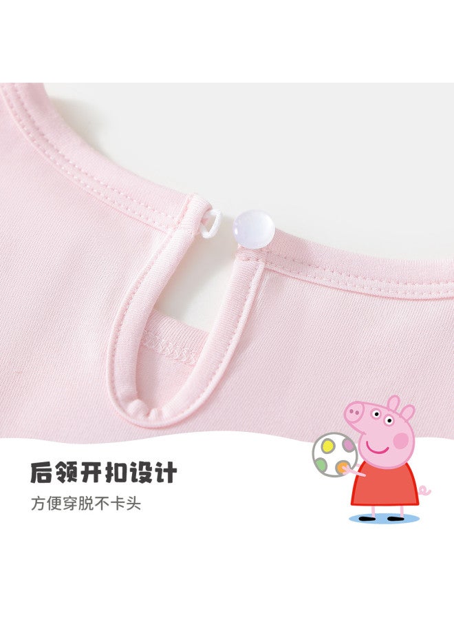 peppa Pig Summer Thin Girls' Breathable Comfortable Dress With Flutter Sleeves And Tank Top - Image 5