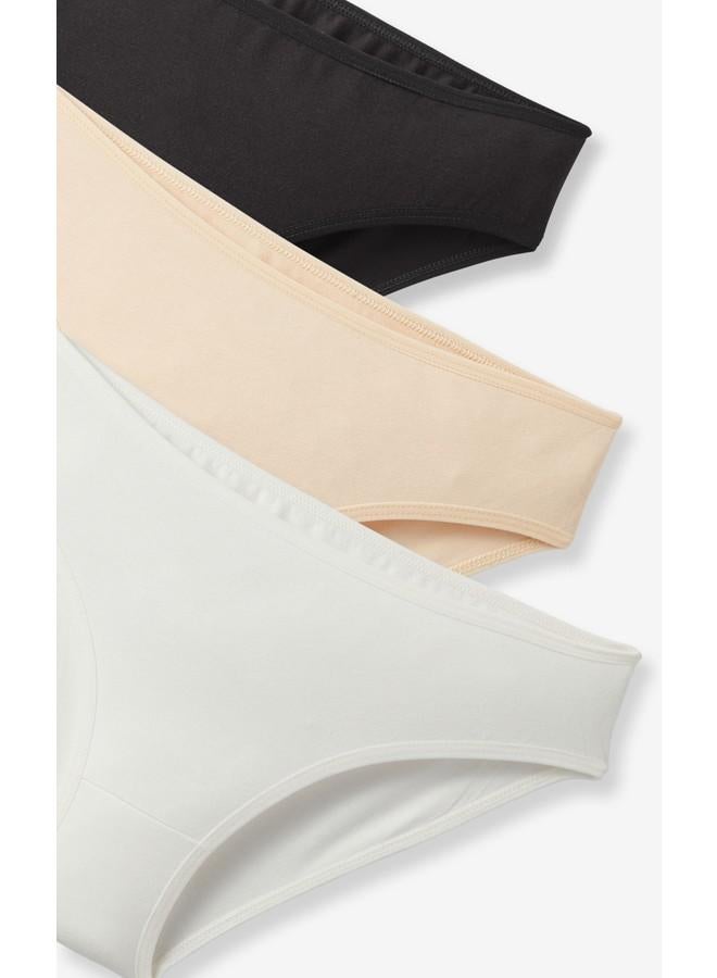 JUNE June Women 5-Pack Panties Black - Beige - Ecru - Image 3
