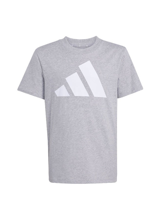 Adidas J Bl Tee 160 Grey Training T-Shirts For Junior 7-8Y - Image 1