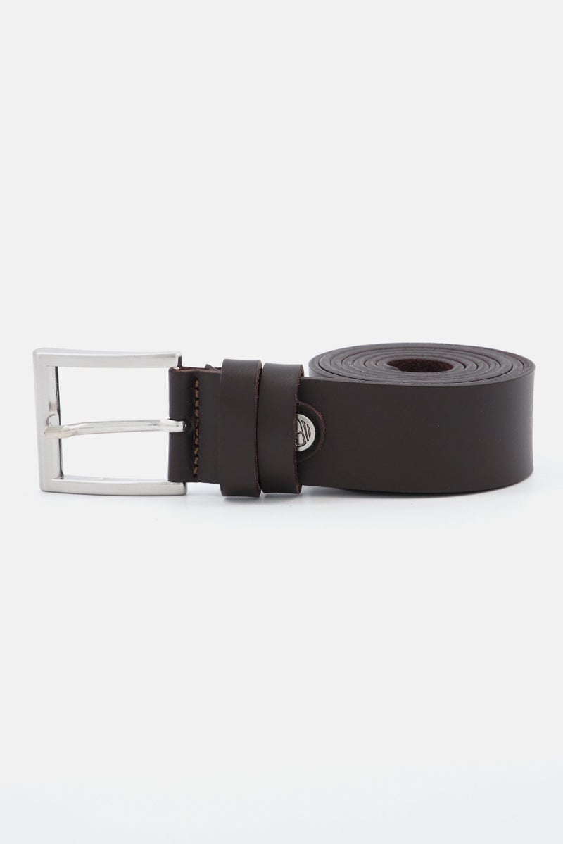 Timberland Men Leather Belt, Drak Brown  - Image 1