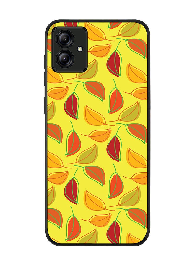 Stylizedd Rugged Black edge case for Samsung Galaxy A04 Slim fit Soft Case Flexible Rubber Edges Anti Drop TPU Gel Thin Cover - Autumn Leaves - Image 1