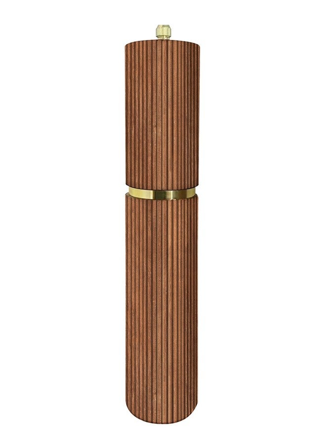 UNIOVC Wooden Pepper Grinder Pepper Mill,Adjustable Coarseness Salt Pepper Grinder Shaker Pepper Grinder Refillable,Acacia Wood Salt Grinder for Your Kitchen - Image 1