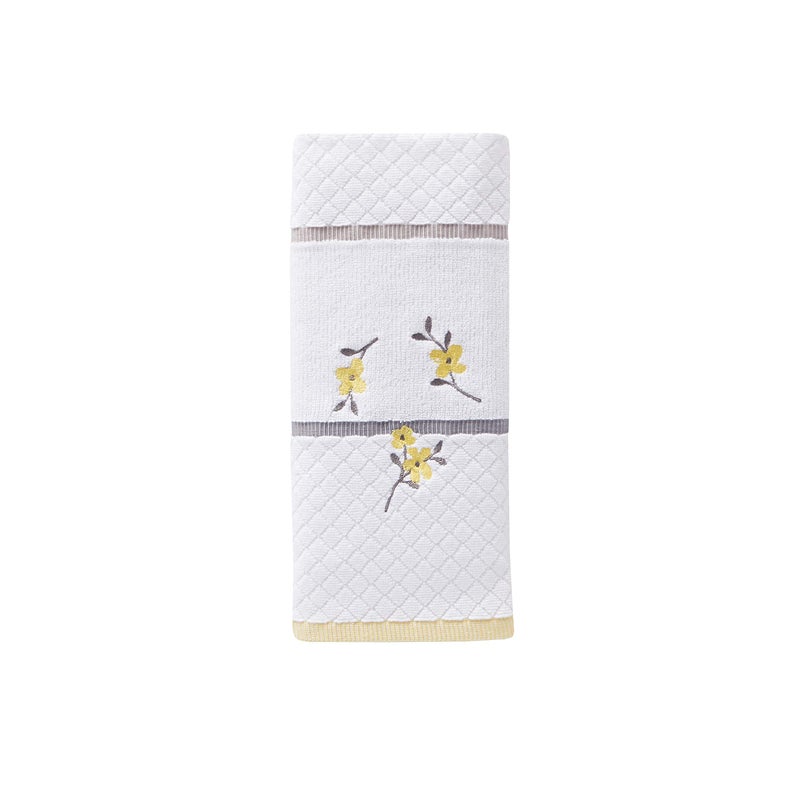 SKL Home Spring Garden Hand Towel White