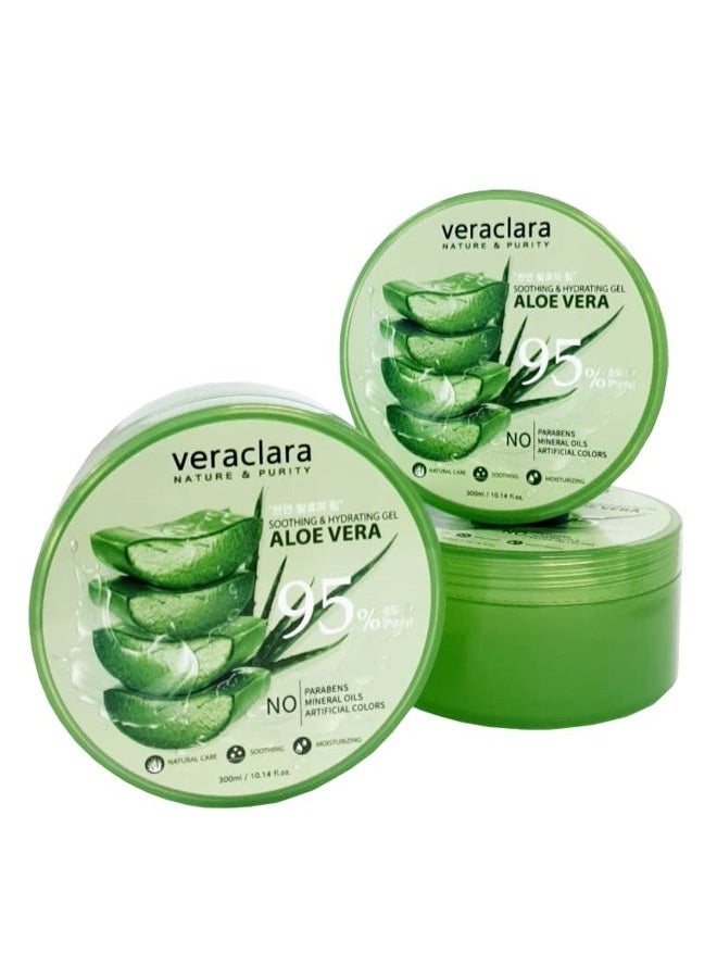 veraclara جل الألوة فيرا المرطب الجديد 95% (نقاء) مستحضرات التجميل الكورية (1) - Image 2
