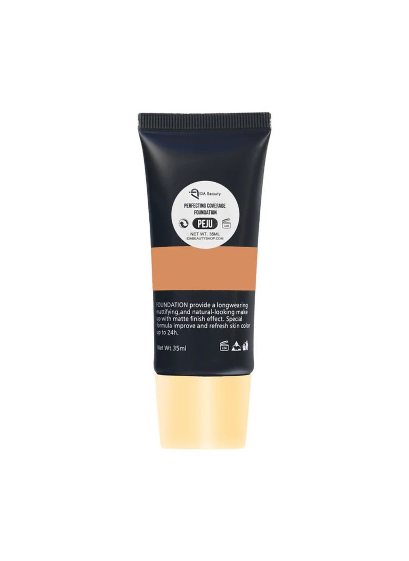 IDA Beauty - Glam It! Perfecting Coverage Foundation | Full Coverage, Matte Finish, Long-Lasting, Lightweight | Vegan, Halal, Cruelty-Free - Image 1