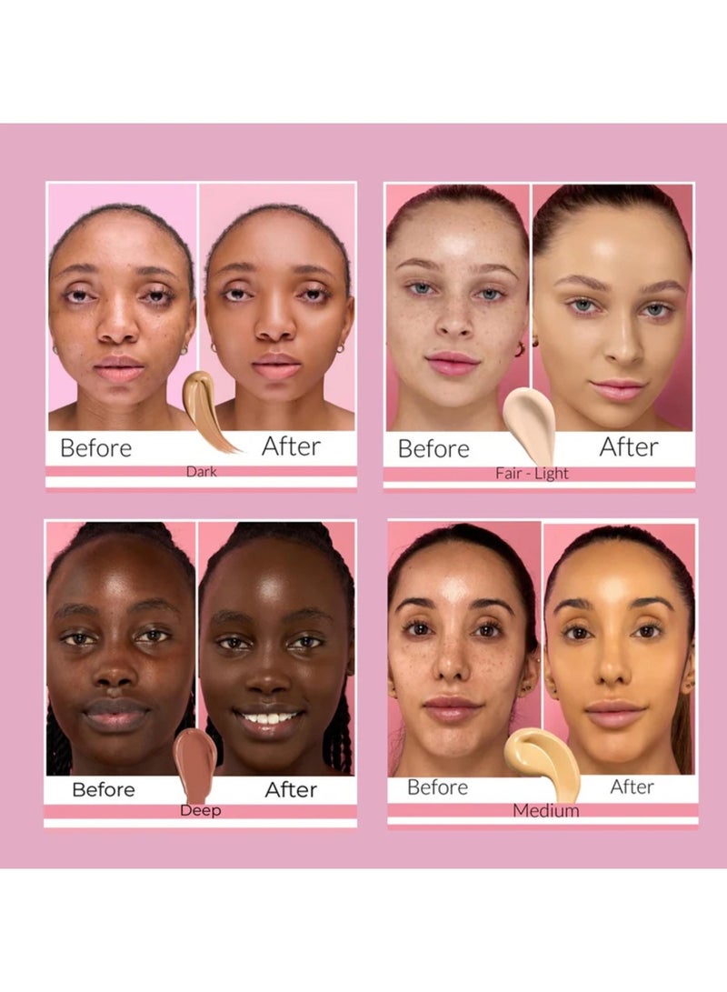 IDA Beauty Glam It! Perfecting Coverage Foundation | Full Coverage, Matte Finish, Long-Lasting, Lightweight | Vegan, Halal, Cruelty-Free (Peju) - Image 4