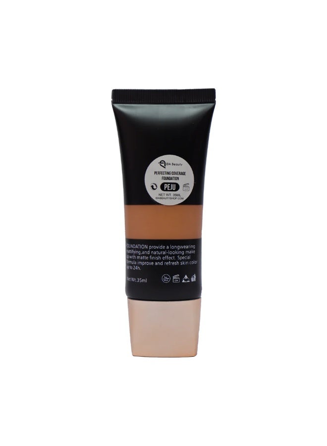 IDA Beauty Glam It! Perfecting Coverage Foundation | Full Coverage, Matte Finish, Long-Lasting, Lightweight | Vegan, Halal, Cruelty-Free (Peju) - Image 3