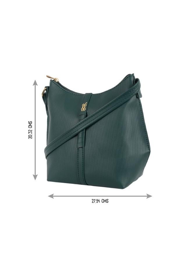 Baggit Women Green Sling Bag Small Size | Ladies Stylish Casual Cross Body Purse Handbag - Image 3