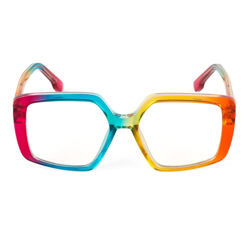 PERKEY Store PERKEY Square Blue Cut Light Blocking Computer Eyeglasses for Men Women - Image 2