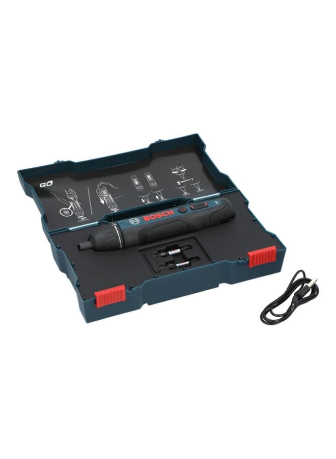 BOSCH Go 3.6V Li-Ion Cordless Screwdriver with Built-in Battery and USB Cable Blue and Black JE0 601 9H2 100  - Image 2