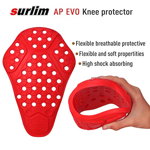 surlim Knee Protector CE Insert Armor Motorcycle Pants Replacement Pads Pair - Image 4