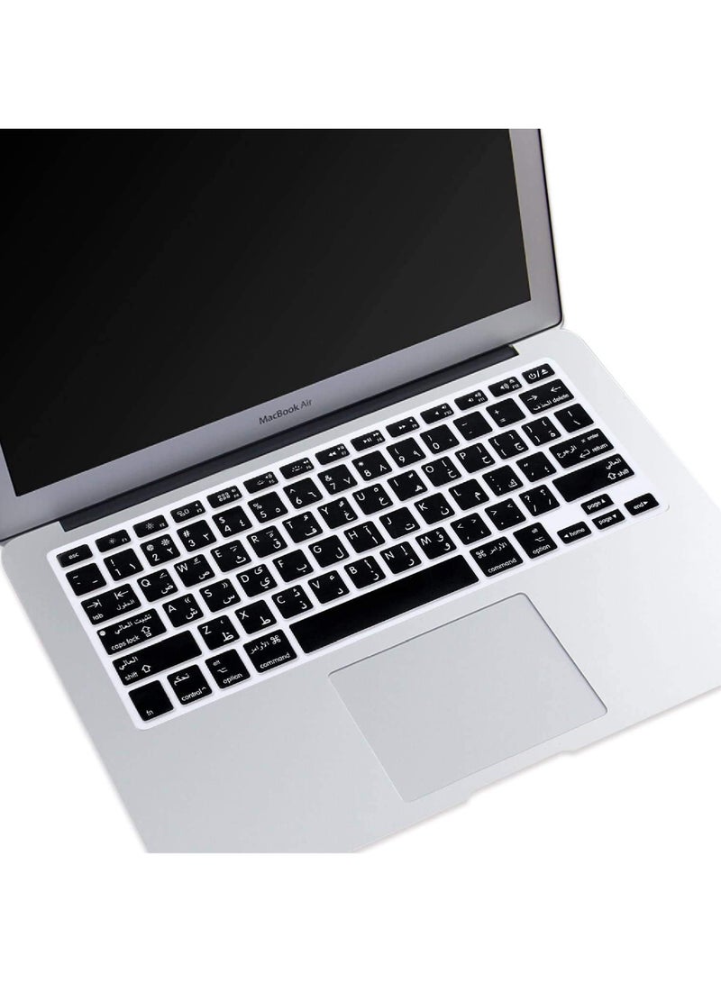 Captaintech Silicone Keyboard Cover for MacBook Air/Pro 13 – Arabic u0026 English Layout | Compatible with Retina u0026 Non-Retina Models (Excludes A1932) - Image 5