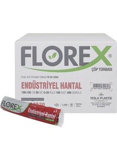 Florex 240 Liter Container Garbage Bag 100 x 150 cm 400 gr  - Image 1