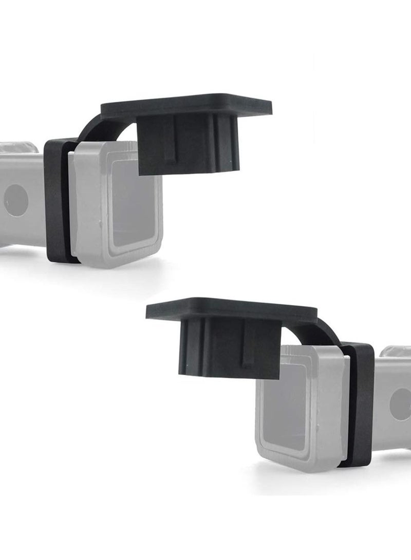 SYOSI 2 Inch Trailer Hitch Cover Tube Cover Plug Cap Rubber for 2 Inch Receiver Class 3 4 5 for Dodge Ram/Porsche, for Toyota/Ford, for Jeep/Chevrolet/Nissan, for ATV/UTV/Polaris (2 Pack) - Image 1