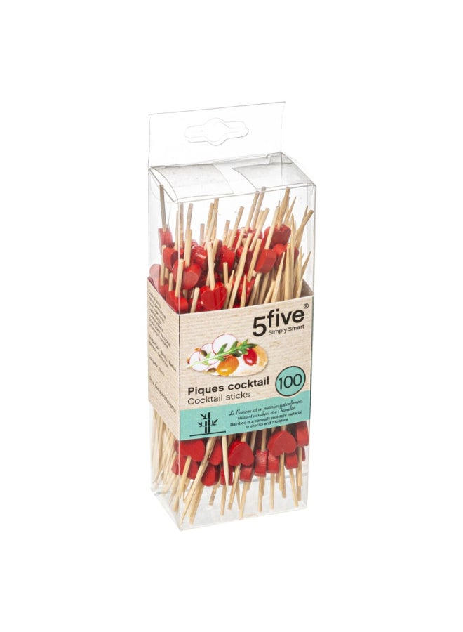 Five Simply Smart 100-Piece Assorted Design Gala Bamboo Cocktail Picks Multicolor 4.3 x 12 x 0.5 cm 872751020 - Image 2