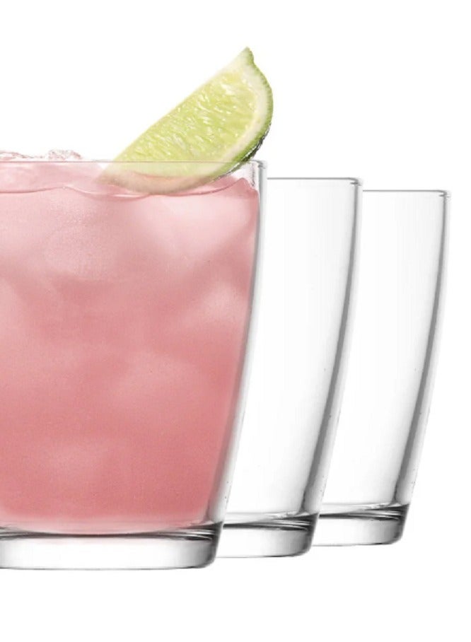LAV 3 Pieces Vega Soft Drink Tumbler Set 340 Ml - Clear - Image 3