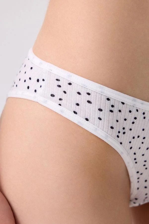 COTTONHILL Cotton Patterned Camisole Women Brazilian Panties 5-Pack