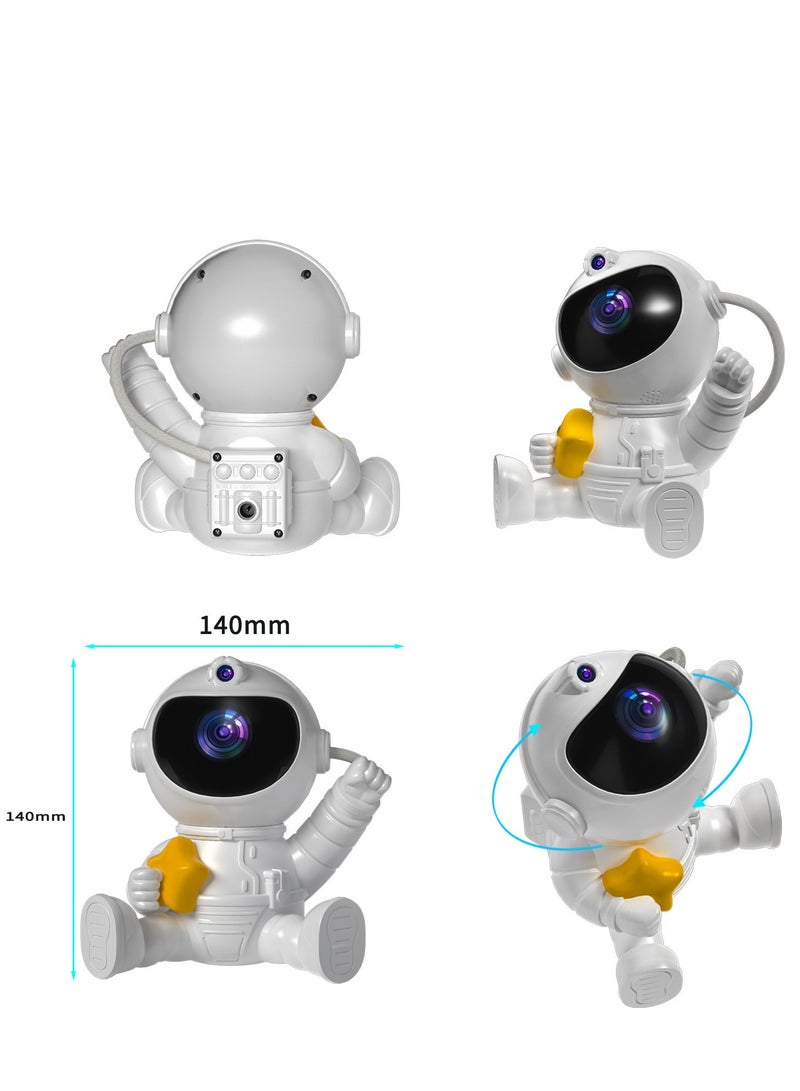 GUDOO Astronaut Star Projector Galaxy Night Light Kids Space lights LED Lamp with Remote Control Timer and Remote 360° Adjustable Design for Gaming Room Home Theater - Image 5