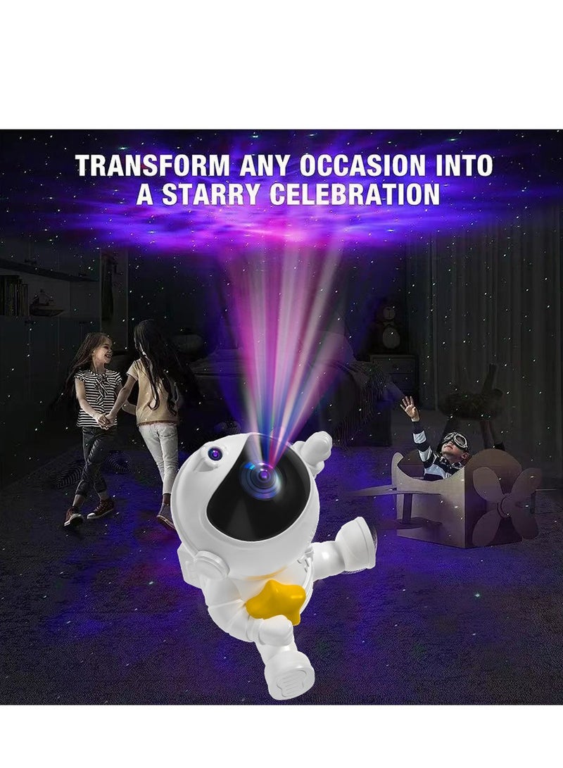 GUDOO Astronaut Star Projector Galaxy Night Light Kids Space lights LED Lamp with Remote Control Timer and Remote 360° Adjustable Design for Gaming Room Home Theater - Image 3