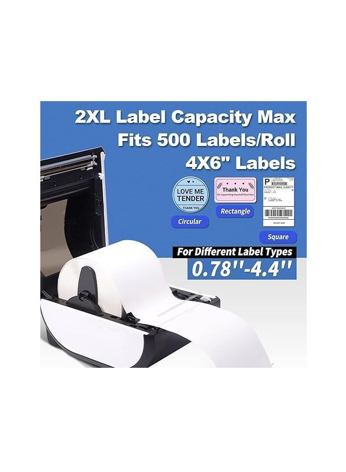 AIMO طابعة حرارية بلوتوث - D520-BT طابعة ملصقات الشحن 4x6 للأعمال الصغيرة والطرود/الباركود/العنوان/ملصق البريد - Image 3