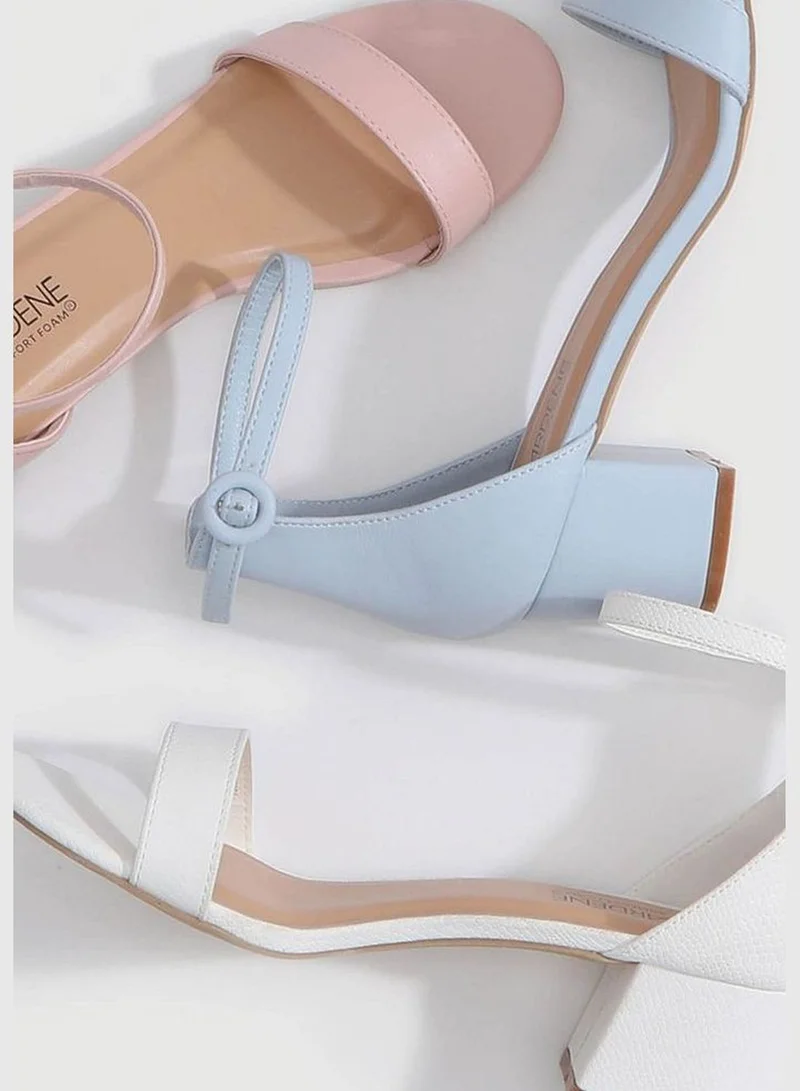 Ardene Block Heel Ankle Strap Sandals