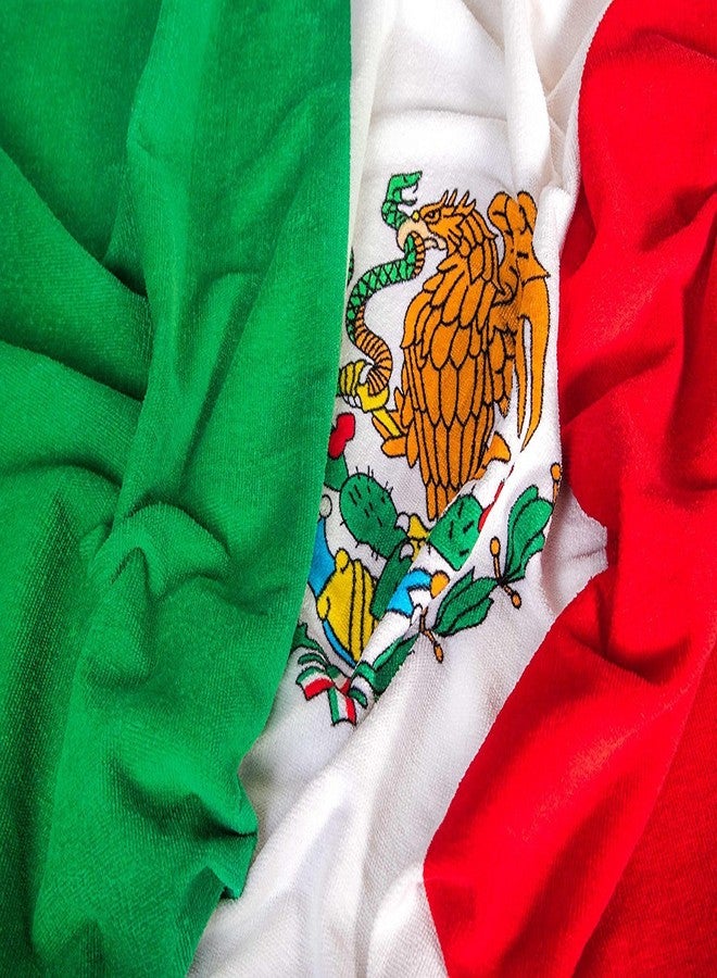 JPI Mexican Flag Fiber Reactive Cotton Beach and Bath Towel - Mexico - Image 2