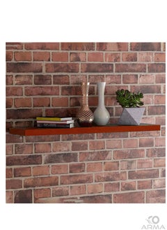co arma A set of 3 hanging wooden wall shelves in three different sizes, red, 120, 60, and 40 cm  - Image 4