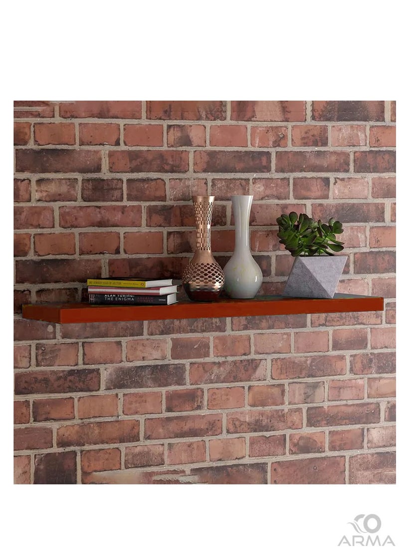 co arma - A set of 3 hanging wooden wall shelves in three different sizes, red, 120, 60, and 40 cm - Image 1