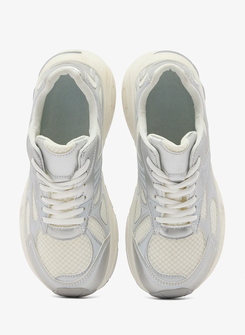 Ginger  Chunky Sole Lace Up Sneakers for Women | Best Price UAE