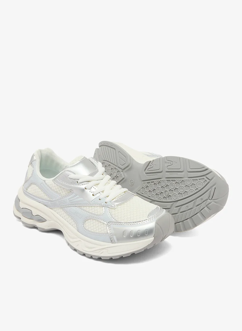 Ginger  Chunky Sole Lace Up Sneakers for Women | Best Price UAE