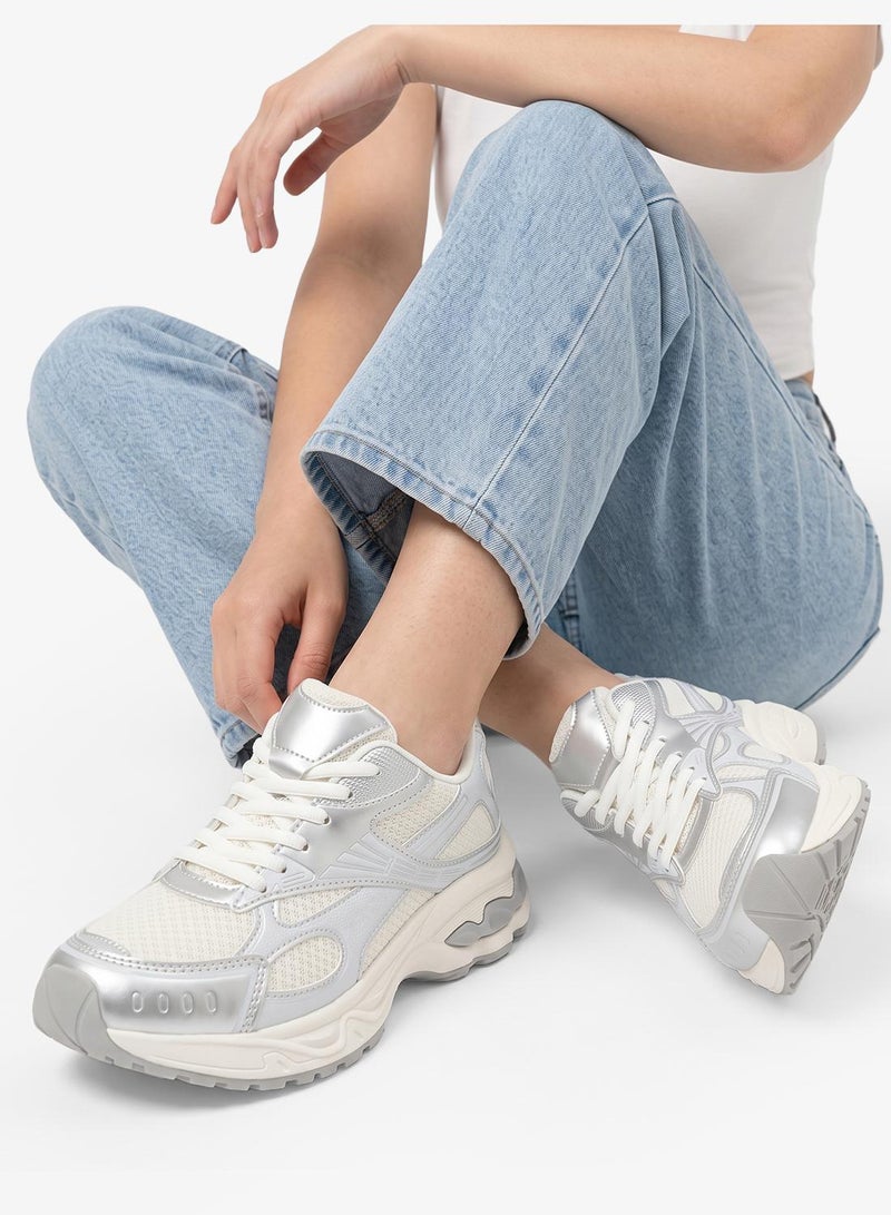 Ginger Chunky Sole Lace Up Sneakers - Image 5