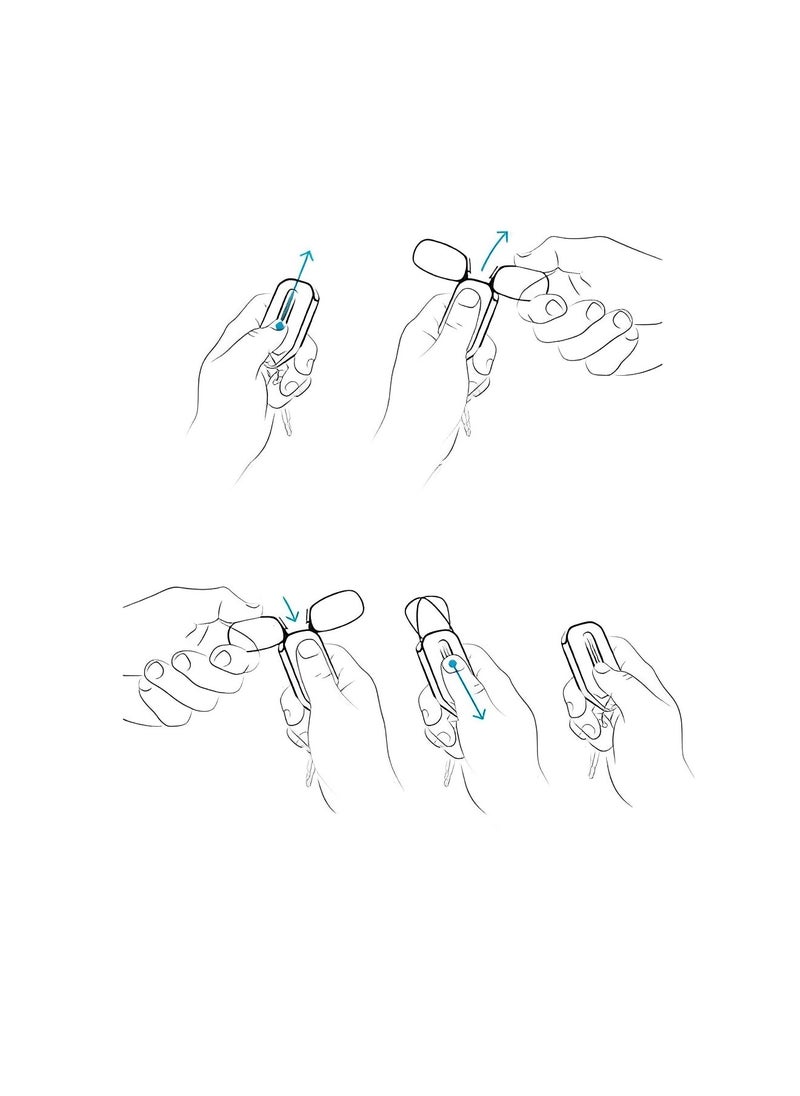 REOCLE - Folding Reading Glasses with Blue Light Blocking & Anti UV Glare Foldable Computer Spring Hinge Readers for Women Man - Image 1