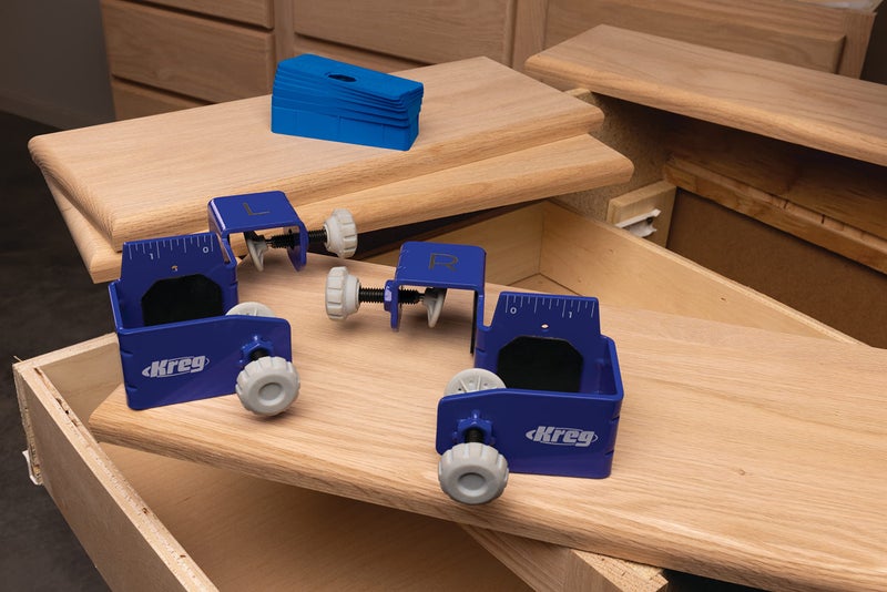Kreg Drawer Front Mounting Tool Pro Kit - Steel Drawer Face Installation System - Create Consistent Gaps - Up to 1-1/2 Inch Overlay Alignment Tool - KCS-DFMT-PRO - Image 4