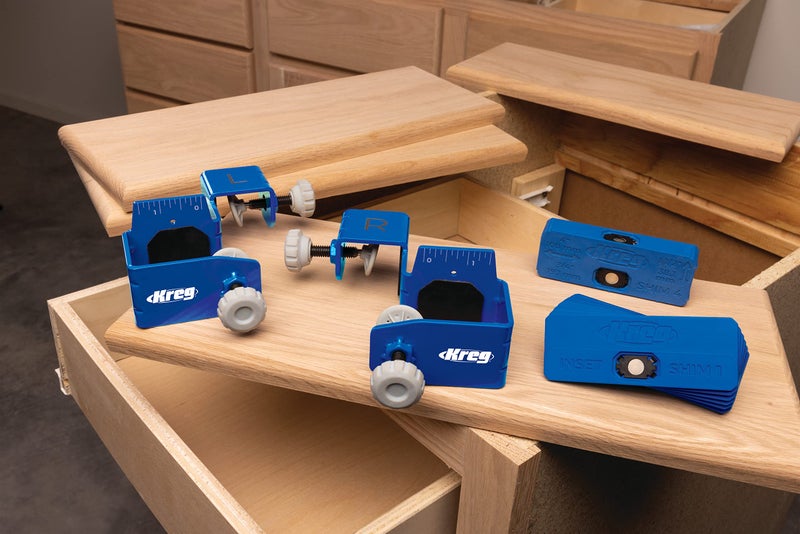 Kreg Drawer Front Mounting Tool Pro Kit - Steel Drawer Face Installation System - Create Consistent Gaps - Up to 1-1/2 Inch Overlay Alignment Tool - KCS-DFMT-PRO - Image 3