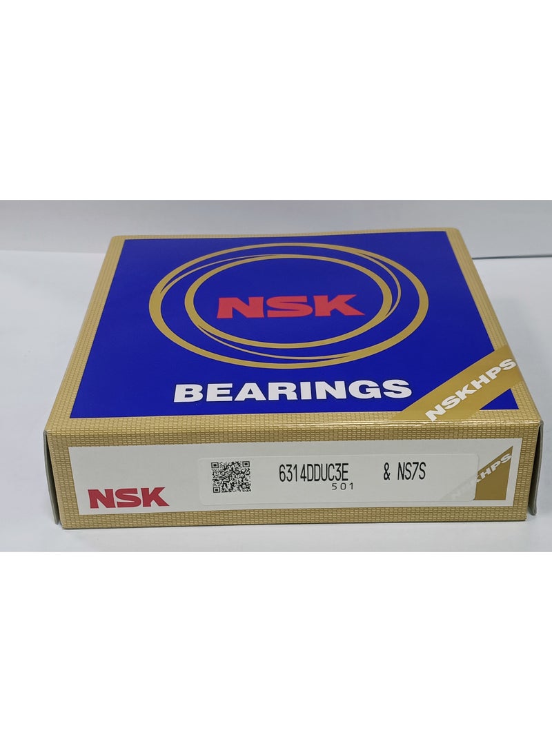 NSK رمان بلي أصلي NSK 6314DDUC3E - محمي بغطاء مطاطي - 70×150×35 مم - Image 3