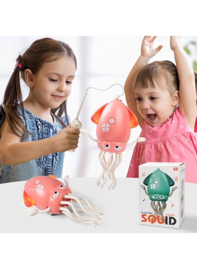 لعبة الأخطبوط الراقص الكهربائية للأطفال - لعبة تفاعلية بالموسيقى والإضاءة مع خاصية تجنب العقبات وعصا تحكم يدوية - قابلة للشحن بوصلة USB لتنمية مهارات الأطفال - Image 4