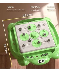 Magnetic Rotating Magnetic Induction Chess Green Parent Child Interaction Magnetic Chess Game Set Magnetic Stones Game Parent-Child Interactive Desktop Game Toys  Magnetic  Battle Chess  1 to 4 Players  - Image 1