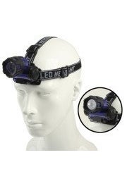 CPEX CPEX LED High Power Zoom Headlamp Night Head Light Torch For Travelling Hiking TrackingBlue and Orange  - Image 4